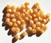 50 6mm Faceted Crystal & Caramel Firepolish Beads